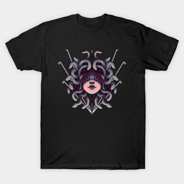 Medusa (gothic) T-Shirt by yeppep